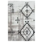 فرش مراکشی 700 شانه طوسی نقره ای کد 41061K - تصویر 3