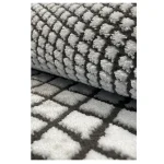 فرش مراکشی 700 شانه طوسی زغالی کد 41093K - تصویر 3