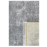 فرش وینتیج 700 شانه طوسی نقره ای کد 41034N - تصویر 3