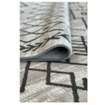 فرش مراکشی 700 شانه طوسی نقره ای کد 41063N - تصویر 4