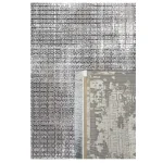 فرش وینتیج 700 شانه ذغالی نقره ای کد 41040S - تصویر 4