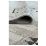 فرش مراکشی 700 شانه طوسی نقره ای کد 41061K - تصویر 4