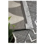 فرش مراکشی 700 شانه طوسی زغالی کد 41093K - تصویر 4