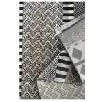 فرش مدرن 700 شانه  طوسی کد 41094K - تصویر 4