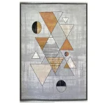 فرش مدرن 700 شانه طوسی ذغالی کد 41115N