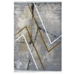 فرش مدرن 700 شانه طوسی کد 41114N