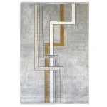 فرش مدرن 700 شانه نقره ای کد 41119N