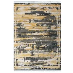 فرش وینتیج 700 شانه طوسی طلایی کد 41022NT