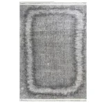 فرش وینتیج 700 شانه طوسی نقره ای کد 41034N