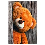 فرش خرس قهوه ای کد 1181 - تصویر 2