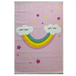 فرش کودک ابر و رنگین کمان کد 1184