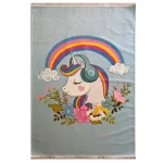 فرش کودک اسب تکشاخ کد 1183