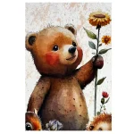 فرش کودک خرس و حیوانات کد 1200 - تصویر 2