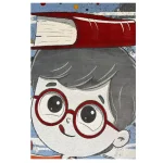 فرش کودک پسر و کتاب کدSB982 - تصویر 2