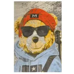 فرش کودک خرس و گیتار کدSB983 - تصویر 2