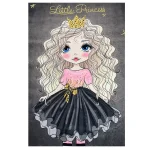 فرش کودک دختر موفرفری کد 1195 - تصویر 2