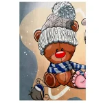 فرش کودک خرس و بچه کد 1192 - تصویر 3