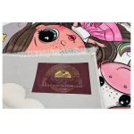 فرش کودک دختر و اسب تکشاخ کد 1198 - تصویر 4