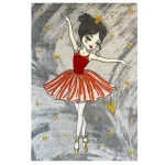 فرش کودک دختر رقاص کدSB979