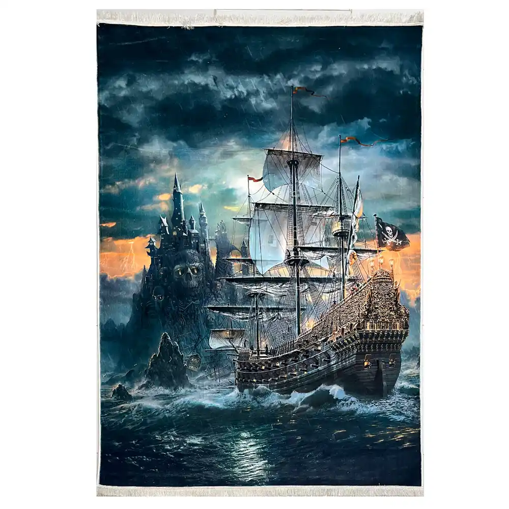 فرش کودک دزد دریایی کد 1190 فرش کودک دزد دریایی کد 1190