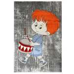 فرش کودک پسر و طبل کدSB987