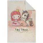 فرش کودک اسب تکشاخ کد 25KD0040 - تصویر 2