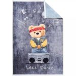 فرش کودک خرسی شاد کد 25KM0110 - تصویر 2