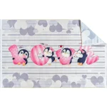 فرش کودک پنگوئن های عاشق کد 25KM0140 - تصویر 2