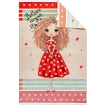 فرش کودک دختر توت فرنگی کد 25KD0050 - تصویر 2