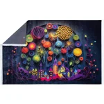 فرش کودک گل و خانه کد 25KM0010 - تصویر 2