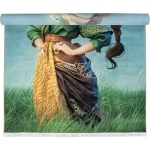 فرش کودک طرح دختر کد 25KK0030 - تصویر 3