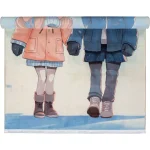 فرش کودک طرح دختر و پسر کد 25KK0070 - تصویر 3