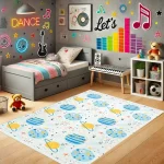 فرش کودک طرح سیاره ها کد 25KM0130 - تصویر 7