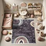 فرش کودک رنگین کمان کد 25KM0120 - تصویر 8