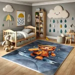 فرش کودک خرس بارانی کد 25KM0060 - تصویر 8