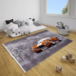 فرش کودک ماشین کلاسیک کد 2599003090 - تصویر 8