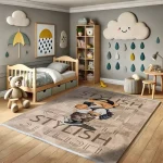 فرش کودک خرس استایلیست کد 25KM0090 - تصویر 8