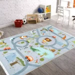 فرش کودک جاده حیوانات کد 101291 - تصویر 8