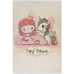 فرش کودک اسب تکشاخ کد 25KD0040