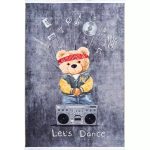 فرش کودک خرسی شاد کد 25KM0110