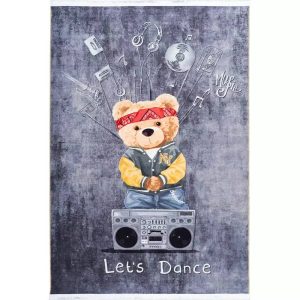 فرش کودک خرسی شاد کد 25KM0110