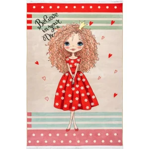 فرش کودک دختر توت فرنگی کد 25KD0050