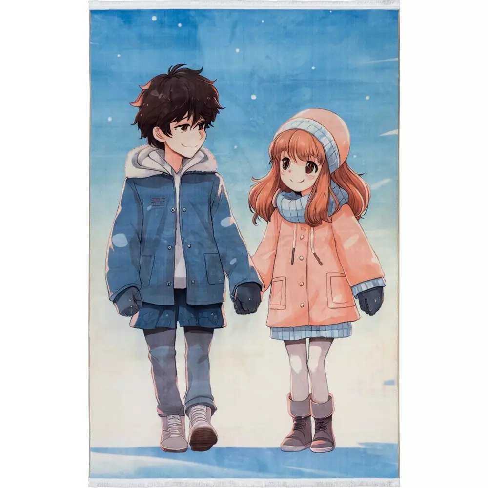 فرش کودک طرح دختر و پسر کد 25KK0070 فرش کودک طرح دختر و پسر کد 25KK0070 - تصویر 1