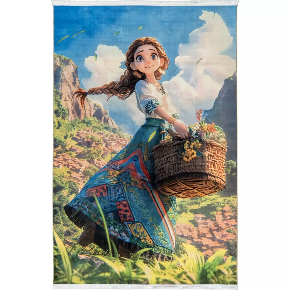 فرش کودک طرح دختر کد 25KK0060 فرش کودک طرح دختر کد 25KK0060 - تصویر 1