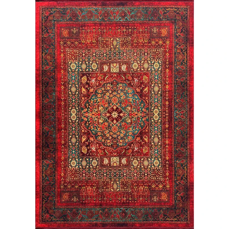 فرش ماشینی طرح دستباف هلنا کد 25NH0010 قرمز فرش ماشینی طرح دستبافت هلنا کد 25NH0010 قرمز