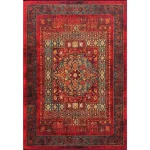 فرش ماشینی طرح دستباف هلنا کد 25NH0010 قرمز