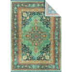 فرش محتشم طرح هلنا کد 25TT0050 سبز - تصویر 2