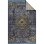 فرش محتشم طرح هلنا کد25NH0020 فیروزه ای تیره - تصویر 2