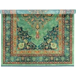 فرش محتشم طرح هلنا کد 25TT0050 سبز - تصویر 3