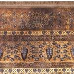 فرش محتشم طرح هلنا کد25NH0040 کاکائویی - تصویر 5